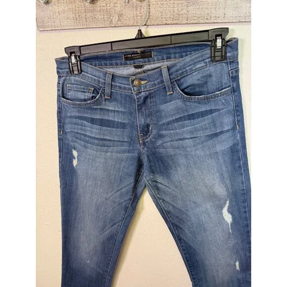 Flying Monkey Jeans Distressed Slim Boyfriend Size 27 Mid Rise Casual Denim - Picture 4 of 13